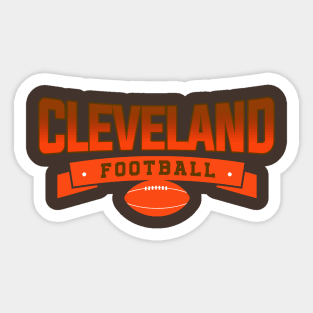 Cleveland Football Team Sticker